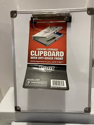 Vaultz Locking Storage Clipboard W/ Dry-Erase Front 10 1/8  X 12 5/8  X 2 3/8  • $34.99