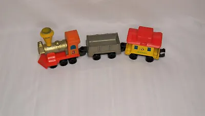 Vintage Mattel My First Wheels Children’s Train Set Diecast Rail Cars • $9.99