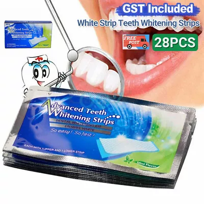 28PCS White Strip Teeth Whitening Strips Professional Advanced Tooth Bleaching • $9.14