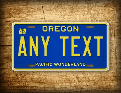 Personalized Oregan Pacific Wonderland License Plate ANY TEXT 6x12 Custom • $19.25