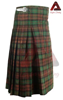 Scottish Ladies TARTAN KILTED SKIRT Custom Women Skirt Maxi Length Hostess • $56.05