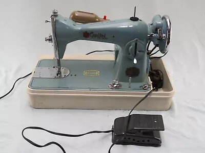 Mid Century Deluxe Precision Model 6A Robin Egg Blue Sewing Machine By Monarch • $74.99