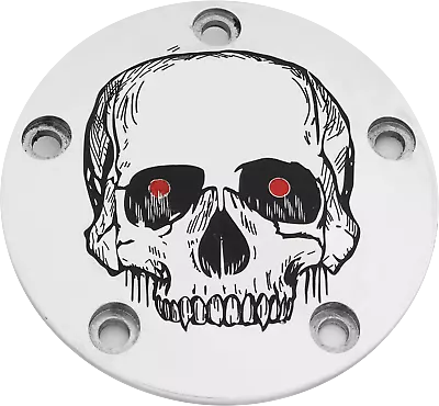 CUSTOM ENGRAVING Timer Cover Chrome Skull SKUL33-04 • $80.75