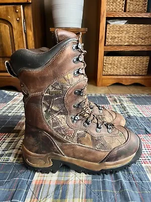 Cabela's Camo Inferno Insulated Waterproof Hunting Boots Men’s Sz 12 D • $89.99