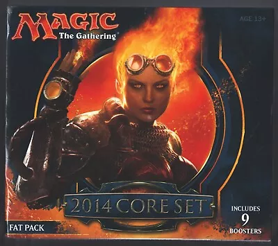 MTG Magic The Gathering 2014 BASE SET FAT PACK New Sealed 9 Boosters • $64.80