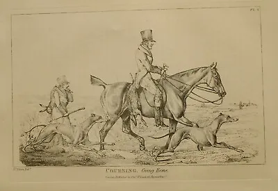 1825 Henry Alken Sporting Print ~ Coursing Going Home • £48