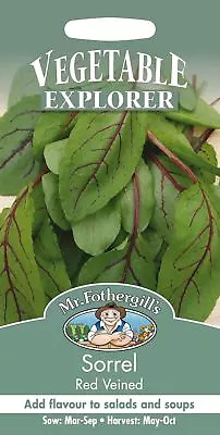 £2.15 • Buy Mr Fothergills - Pictorial Packet - Herb - Sorrel Red Veined - 100 Seeds