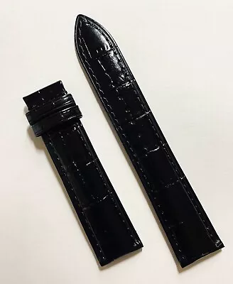 Original MIDO Baroncelli 20mm Black Leather Watch Band Strap M010408 / M013410 • $49