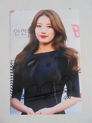 Suzy Bae Miss A 4x6 Photo Korean Actress KPOP Autograph Signed USA Seller B2 • $14.99