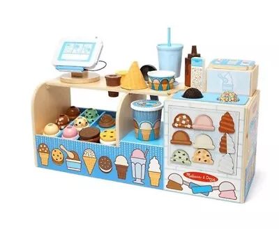 Melissa & Doug Wooden Cool Scoops Ice Creamery Play Food Toy • $95