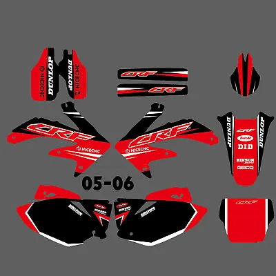 Team Graphics Decals Stickers Deco For Honda CRF450R 2005-2006 • $54.99