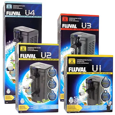 £6.95 • Buy Fluval New U-series U1,u2,u3,u4 Internal Filters Submersible Aquarium Fish Tank