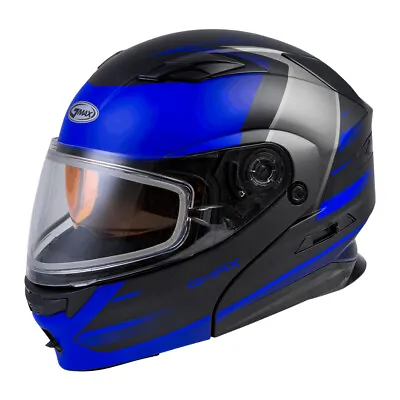 Gmax MD-01S Descendant Matte Blue Modular Snow Helmet Adult Sizes SM & XL • $54.99