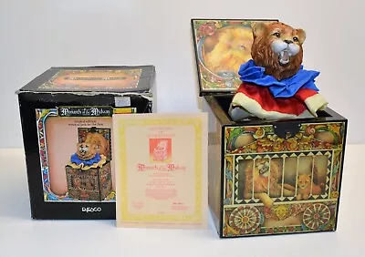 NOS VTG 1986 Enesco Monarch Of The Midway Jack-in-the Box Musical 325570 W COA • $124.21