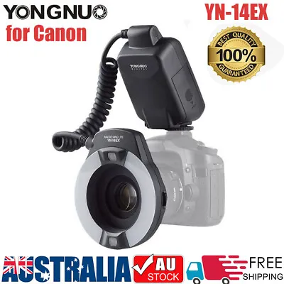 YONGNUO YN-14EX Macro Ring Speedlite Flash LED Light + Adapter Rings For Canon • $163.67