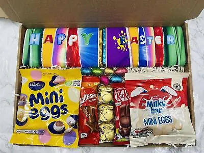 Easter Chocolate Sweet Gift Boxes Personalised Hamper Kids Present Egg Hunt • £6.99