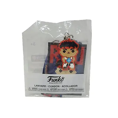 Funko Pop Street Fighter RYU 8-bit Lanyard Keychain BADGE Game Stop Exclusive • $6.59