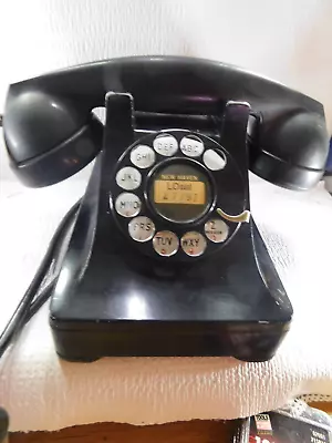 Western Electric 302 Black Rotary Desk Phone With F1 Handset-11/41 • $75