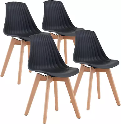 Swivel Dining Chairs Set Of 4Modern Plastic Kitchen Dining Room ChairsArmless  • $162.99