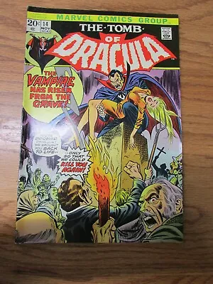 Vintage Marvel Comics The Tomb Of Dracula Vol. 1 No. 14 October 1973 Comic Book • $19.95