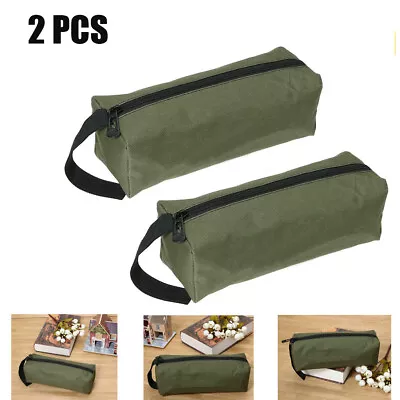$10.99 • Buy 2X Tool Storage Bag Spanner Wrench Zip Pocket Organizer Carry Case Mini Pouch