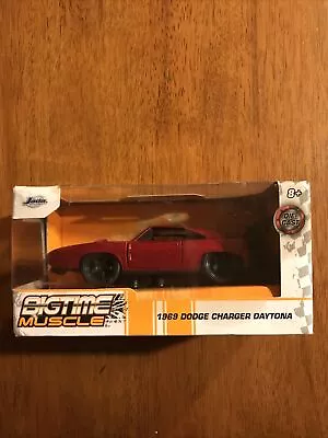 Jada 1:32 Big Time Muscle 1969 Dodge CHARGER Daytona Die-Cast Car - RED 🌟NEW🌟 • $0.99