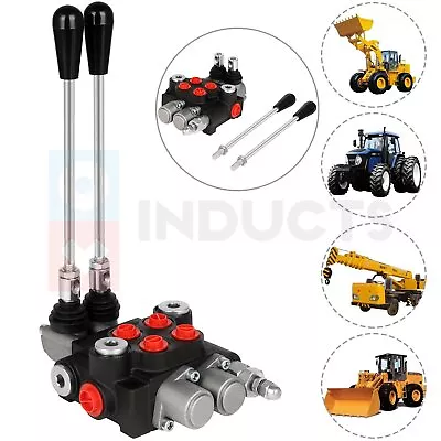 2 Spool 21 GPM Hydraulic Control Valve Double Acting Tractor Loader W/ Joystick • $67.99