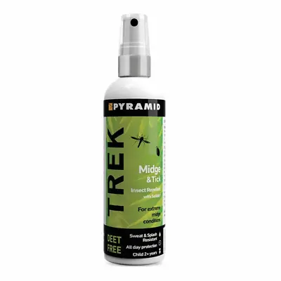 £8.95 • Buy Trek Midge & Tick Repellent Spray (20% Saltidin) 100ml