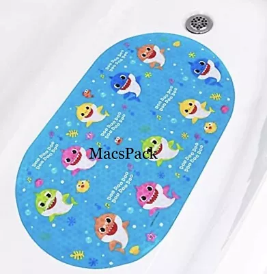 Baby Shark Skid Resistant Suction Bath Tub Mat 15.25in X 27in • $14.88