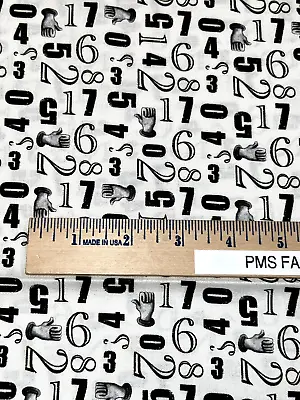 QT Aquatic Steampunk Numbers 100% Cotton Fabric By The Yard Cream 28393 E • $7.45