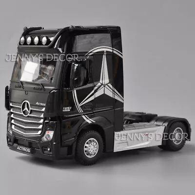 1:32 Scale Diecast Metal Model Truck Toys Actros Semi-Trailer Tractor Replica • $16.50