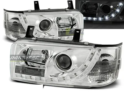 Headlights LED DRL Look For VW T4 90-03 TRANSPORTER Daylight Chrome FreeShip US  • $416.90