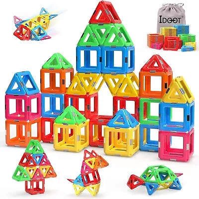 Idoot Magnetic Tiles Building Blocks Toys For Kids Educational STEM Toys For 3+ • $17.85