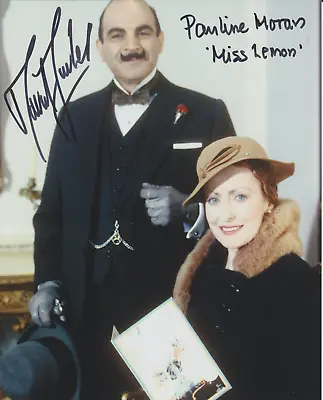 Sir David Suchet & Pauline Moran Signed 8x10 Photo ~ POIROT • £0.99