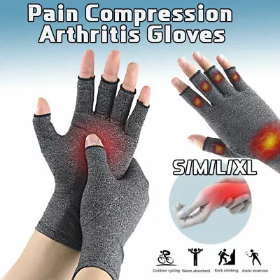 Arthritis Gloves Compression Joint Finger Pain Relief Hand Wrist Support Brace • $5.96