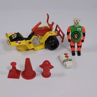 Vintage Crash Test Dummies Action Figure & ATV Parts (incomplete) • $40.49