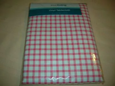 Kitchen Party BBQ Vinyl Tablecloth Red/White 52 X 70 C24 Scj • $12.95