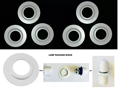 Metal Lamp Shade Reducer Ring  / Light Fitting Washer / Adapter /Converter Plate • £6.70