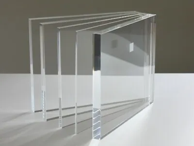 Clear Acrylic Perspex Sheet Custom Cut To Your Size Panels Glass Plastic Panel  • £3.96