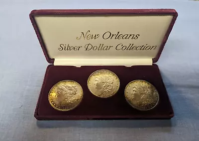 Morgan Silver Dollar Collection New Orleans Set Of 3: 1883 1884 1885 • $7.50