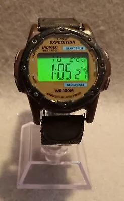 Vintage 1999 Timex Expedition Mens Digital Chronograph Watch • $25