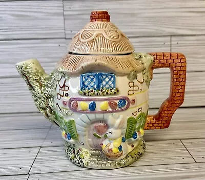 Vintage Easter Egg Tea Pot Made In Taiwan Spring Rabbit Bunny • $10