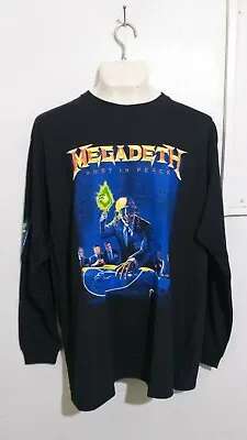 Megadeth Rust Peace Long Sleeve Shirt Thrash Metal Metallica Slayer Anthrax • $32.16