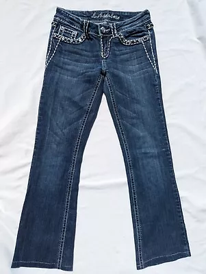 LA Idol Jeans Size 3 Girls Medium Wash Straight Leg Taylored Length • $11.25