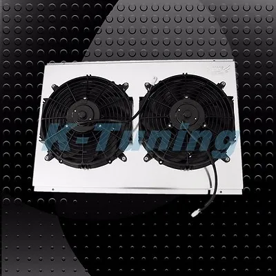 KKS Radiator Shroud & 2x12  Fan Fit 77-82 Chevy Corvette 5.0 5.7 V8 78 79 80 81 • $139