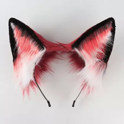 Fluffy Fox Ear Headband Long Tail Faux Fur Animal Cosplay Costume Props Party  • $27.91