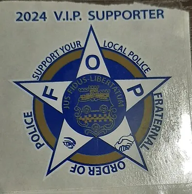 2024 Police Decals (4 FREE Supporter Stickers) When You Buy A Stamp.  • $2