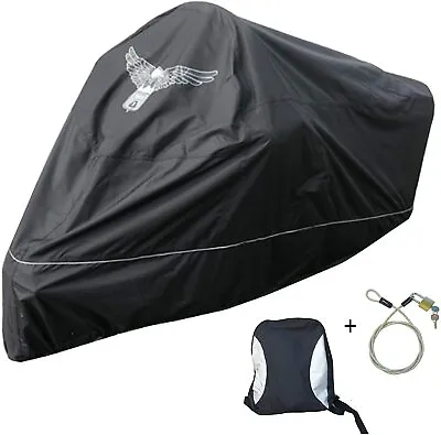 Premium Motorcycle Cover Eagle Logo (XXL) Fits Up To 108  Chopper Cruiser Tour • $61.99