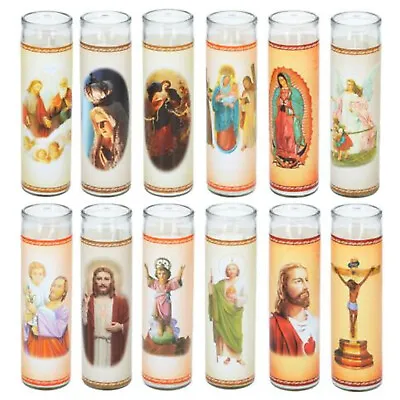 Religious Candle Christmas Jesus Saint Christian Catholic Church Prayer Candles • £6.99
