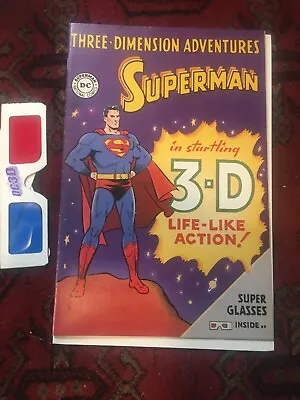 Three Dimension Adventures W 3-D Glasses 1997 Reprint Superman 3-D • $9.50